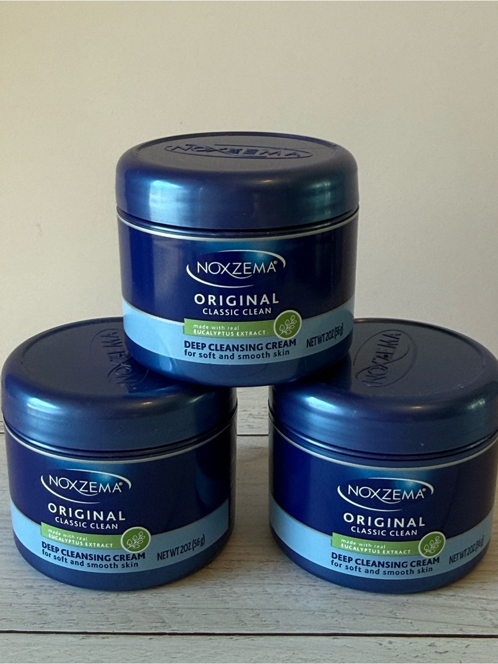 Noxzema Original Deep Cleansing Cream. 2 oz. QTY:3